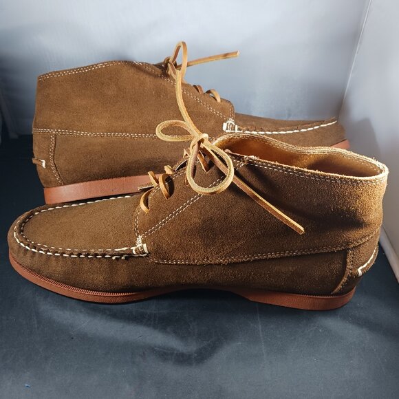 Lands' End Brown Suede Chukka Boots Men's size 10M - Picture 5 of 12